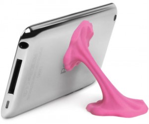 With the bubble gum iStick iPhone stand you’ll finally be able to prop your phone up to watch a movie or play angry birds…