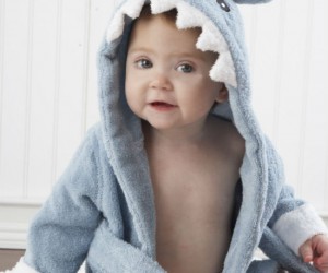 Let the fin begin with the Baby Shark Robe/Towel