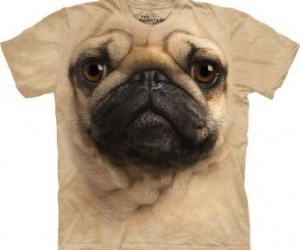 The most realistic giant faced creepy looking pug shirt you’ll see all day