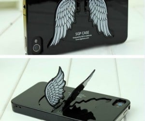 Angel Wing iPhone Case – Your iPhone will show you the way to heaven with these gorgeous angelic wings that fold out to make a stand for optimal media viewing.