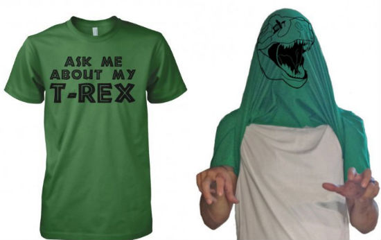 ask me about my trex shirt