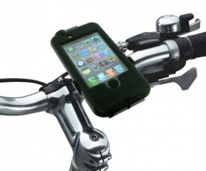 You can use your favorite GPS app on your iPhone for your bike ride, even in the rain.