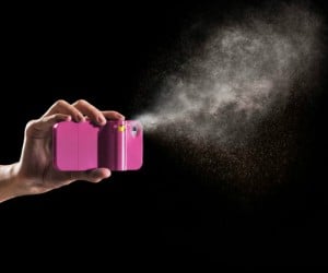 You have your iPhone in your hands at all times, attaching pepper spray to it will give you protection in your hands at all times.