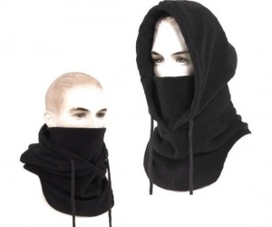 Ninja Hood – Great for keeping your face warm and your identity hidden.