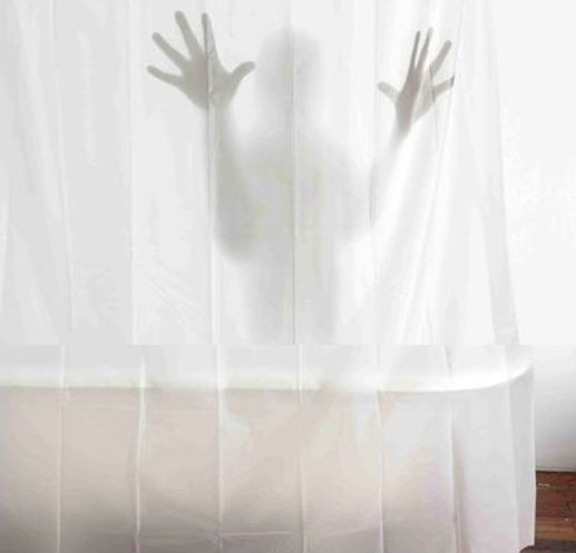 Scary Shadow Shower Curtain Shut Up, Shadow Shower Curtain