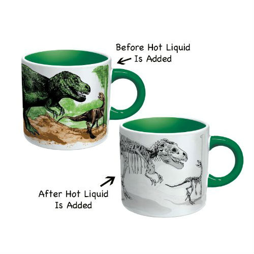 disappearing dinosaur mug