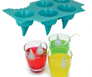Shark Fin Ice Cube Tray – Good thing it’s just the fin, you wouldn’t want to get bit by a frozen shark.