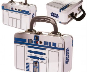 R2D2 Tin Tote Lunchbox – Made from authentic R2D2 parts beep boop bop beep