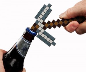 Minecraft Pickaxe Bottle Opener – Perfect for breaking square blocks and opening beers.