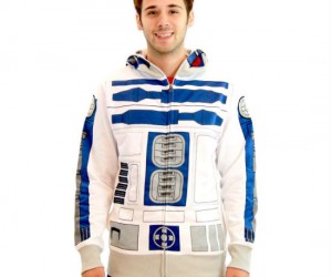 Star Wars R2D2 Hoodie – Not so great at talking to people? No problem! Just throw this hoodie on and beep boop your way through any conversation.