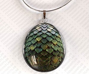 Game of Thrones Green Dragon Egg Pendant – Who knows with a little tlc it just might hatch.