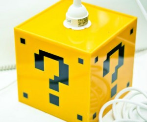 Mario Question Mark Block Lamp – There’s no question about how awesome this lamp is! Just try not to hit your head on it.
