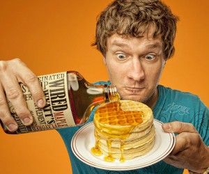 The purpose of breakfast is to energize us, so it only makes sense to caffeinate the maple syrup!  
