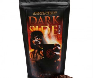 Star Wars Dark Side Coffee – The caffeine is strong with this one. Gourmet whole bean coffee, hand roasted by Stormtroopers!  