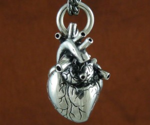 Anatomical Heart Necklace – With this she can literally wear your heart around her neck.  