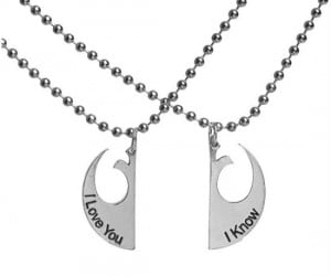 Take your friendship to the next level with the Star Wars I Love You I Know necklace!  