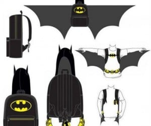 Hooded Batman Backpack With Wings – Now you can protect the mean hallways of Gotham High