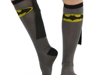 These are the socks Batman wears when he lounges around the Batcave!  