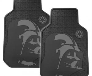 Turn your Toyota into a TIE fighter with some Darth Vader floor mats.  