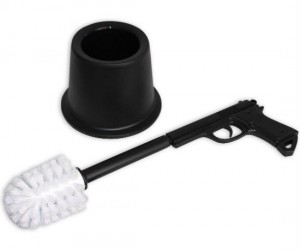 You’re going to have to buy a toilet brush anyways so you might as well buy one with a cool gun attached.