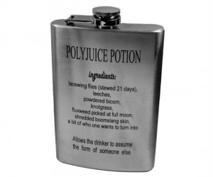Polyjuice Potion Flask – This may not change your appearance but when filled with the right “potion” everyone around you is going to look a lot better.  