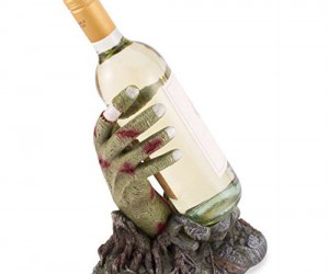 Raise the dead, and a glass to this Zombie hand wine bottle holder