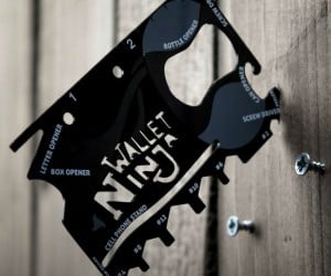 The Wallet Ninja – This 18 in 1 multitool is so useful you’ll never leave home without it
