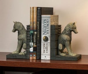 Game Of Thrones Direwolf Bookends – Let Ghost and Nymeria guard your books