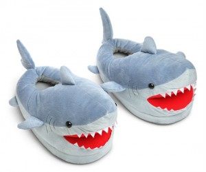 Shark Slippers – It’s like Shark Week for your feet! 