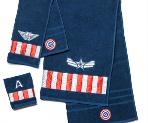 Captain America Towel Set – Perfect for drying off after a long freeze!