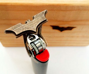 How cool would it be to burn the symbol of the Dark Knight right into your notebook or the wood headpost on your bed?