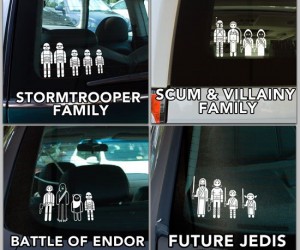 Star Wars Family Car Decals – Family stickers from a galaxy far far away.