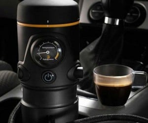 Have a fresh brewed espresso wherever you travel with this handpress that plugs in 12 volt!  