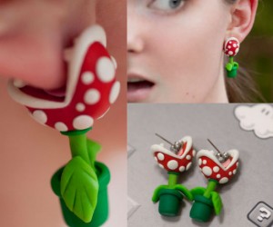 Piranha Plant Earrings – Mind if I nibble on your earlobe?