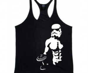 Ever wonder what a Stormtrooper has hiding underneath his suit? Fabulous abs that’s what.