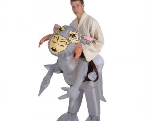 Inflatable Tauntaun riding costume – Just hope you don’t have to cut it open and sleep inside.