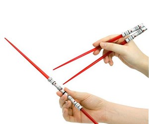 Light Up Lightsaber Chopsticks – An elegant utensil for a more civilized age