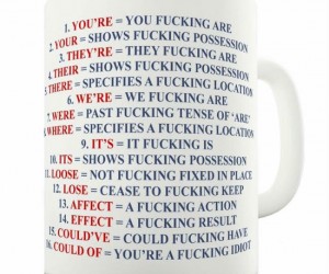 Explicit Grammar Mug – Perfect gift for the grammatically challenged.