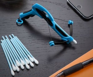 Micro Blaster Q-Tip Bow – Great for cleaning coworkers ears from afar!