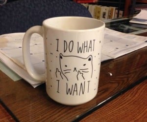 I do what I want mug – Because NO ONE tells you what to do.