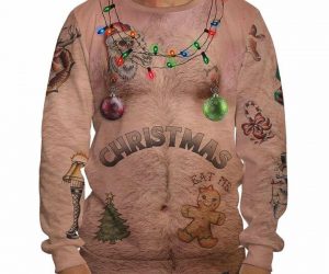 Ugly Christmas Chest Sweater!