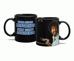 Bob Ross Heat Changing Mug! – There are no mistakes only happy little accidents