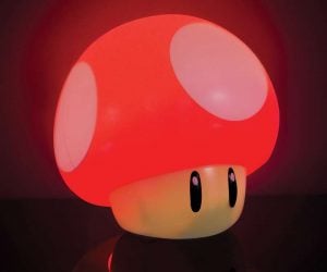 Nintendo Super Mario Mushroom Light – Level-up and illuminate your desk or shelves with this super-cute Super Mario Mushroom Light.