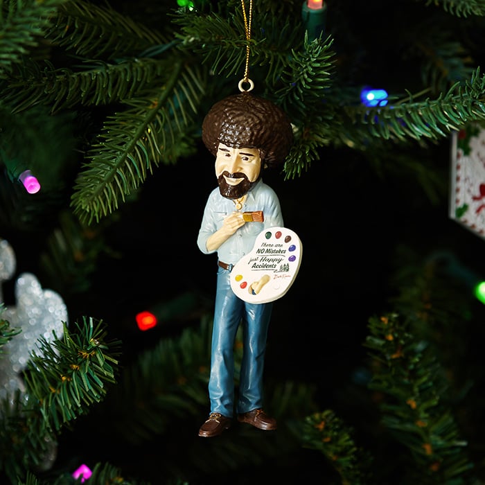 bob ross christmas tree ornament 