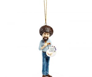 Bob Ross Christmas Tree Ornament – Let Bob Ross bring joy to your little happy holiday tree with this figural ornament featuring the host of The Joy of Painting.
