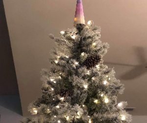 These unique Unicorn Horn Tree Toppers are a great addition to this holiday!  