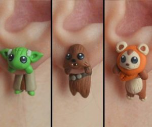 Star Wars Earrings – Hang Yoda, Chewy, or an Ewok from your ears with these polymer clay made earrings