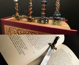 Sword Book Blade Bookmarks – Mark the pages of your quests with a sword suitable for any adventurer. These Book Blades Bookmarks series are customizable and made to order.