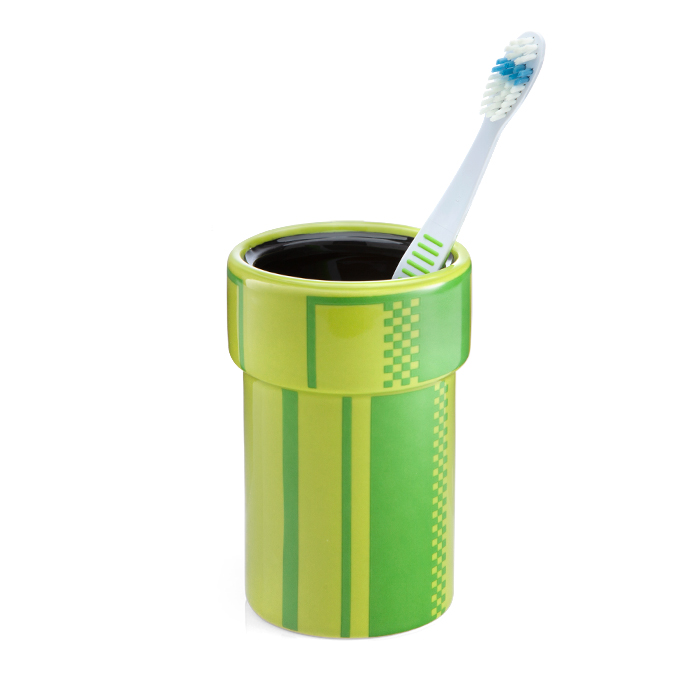 mario pipe toothbrush holder 