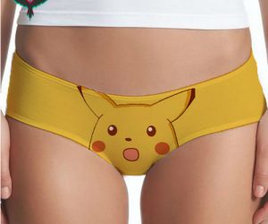 Surprised Pikachu Panties – Who’s more surprised you or Pikachu? 100% cotton lined made from microfiber Sublimated design 